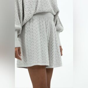 Mr Mittens Lace Short Baby Breath‎ Light Gray Pull On Knit Shorts size XS/S